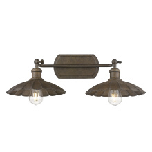 Golden Canada 3124-BA2 DR - Wry Lighting Clemence 2-light Vanity in Dark Rust